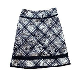 🌸Cynthia Steffe Floral Ric Rac lace detail skirt size 6